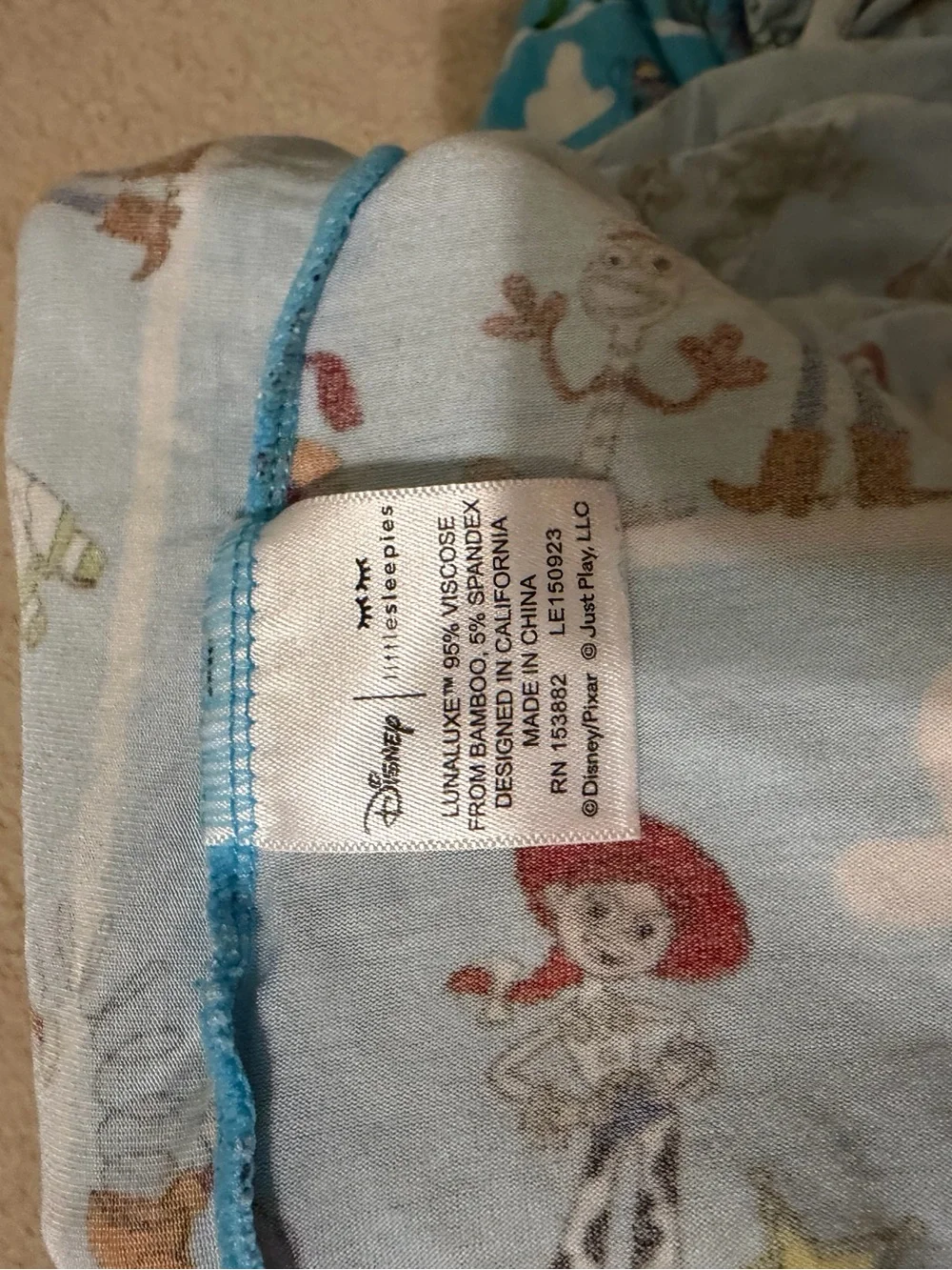Little Sleepies LS Disney Pixar Toy Story Fitted Crib sheet